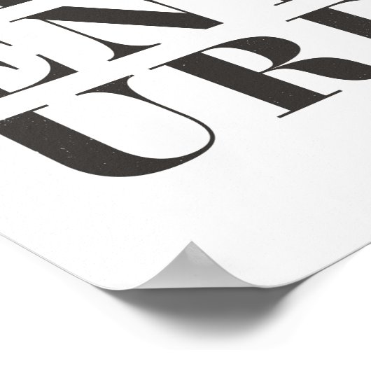 Adventure Black and White Kids Room Decor ポスター (角)