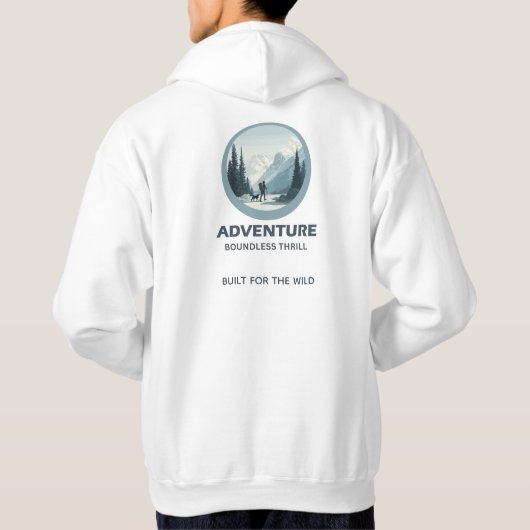 ADVENTURE – Boundless Thrill | Premium Cotton  パーカ (裏面)