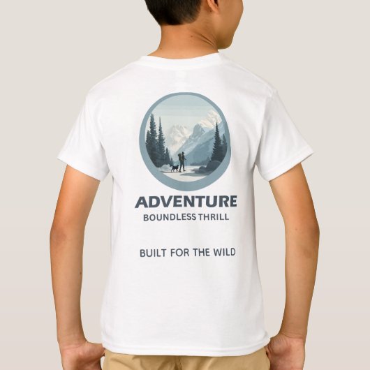 ADVENTURE – Boundless Thrill | Premium Cotton Tシャツ (裏面)