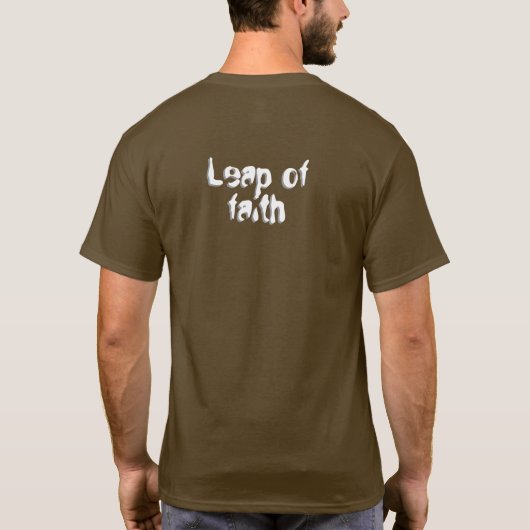 Adventure bungee jumper with customizable text tシャツ (裏面)