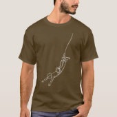 Adventure bungee jumper with customizable text  tシャツ (正面)