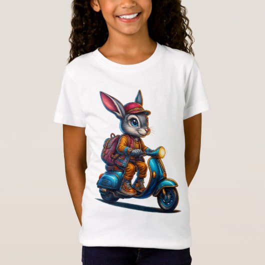 Adventure Bunny Girl's T-Shirt  Tシャツ (正面)