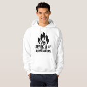 Adventure Campfire Firewood Flame Outdoors Graphic パーカ (正面フル)