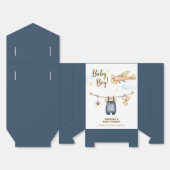 Adventure Clothesline Airplane Sky Baby Shower フェイバーボックス (見開き)