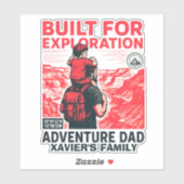 Adventure Dad - 探検のために作られた シール (シート)