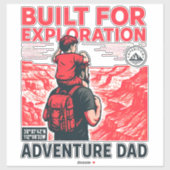 Adventure Dad - 探検のために作られた シール (シート)
