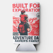 Adventure Dad - 探検のために作られた スリム缶クーラー (正面)