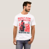 Adventure Dad - 探検のために作られた Tシャツ (正面フル)
