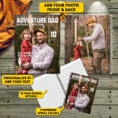 Adventure Dad Magazine Cover - Add Your Headline ノートブック