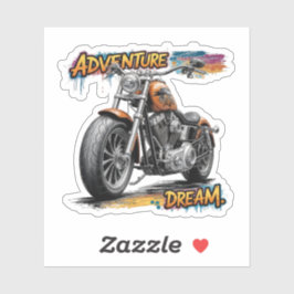 Adventure Dream Ride – Vintage Chopper Motorcycle  シール