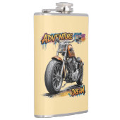 Adventure Dream Ride – Vintage Chopper Motorcycle  フラスク (右)