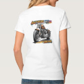Adventure Dream Ride – Vintage Chopper Motorcycle  Tシャツ (裏面)