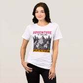 Adventure Explore Mountains Design トライブレンドＴシャツ (正面全面)