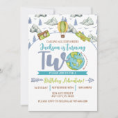 Adventure Explorer 2nd Birthday Invitation 招待状 (正面)