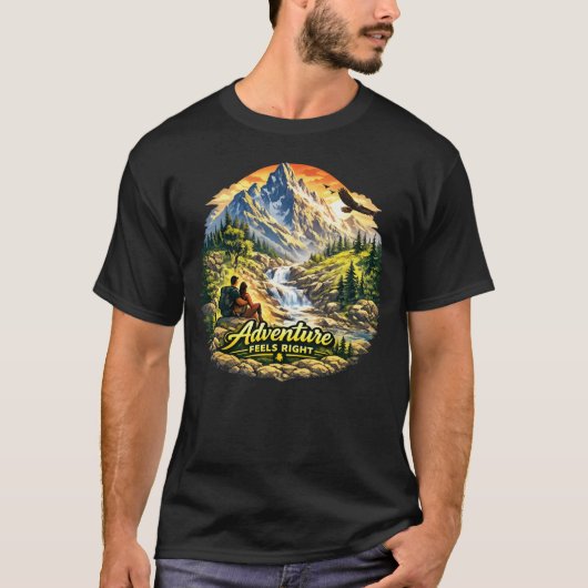 Adventure Feels Right Vacation Shirt USA Tシャツ (正面)