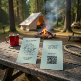 Adventure Guides Hiking & Camping Business Card 名刺