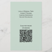 Adventure Guides Hiking & Camping Flyer with QR チラシ (裏面)