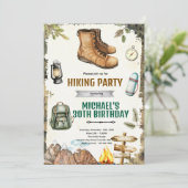 Adventure hiking camping party Invitation 招待状 (スタンド正面)
