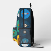 Adventure Icons Backpack for Boys – 探索テーマ プリントバックパック (右)