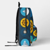 Adventure Icons Backpack for Boys – 探索テーマ プリントバックパック (左)