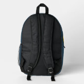 Adventure Icons Backpack for Boys – 探索テーマ プリントバックパック (裏面)