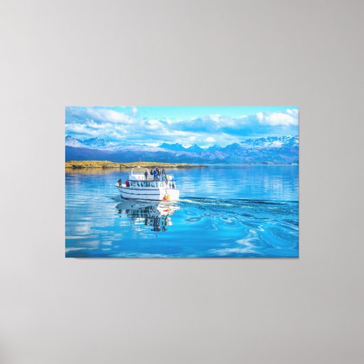 Adventure in Beagle Channel, Ushaia，アルゼンチン キャンバスプリント (正面)