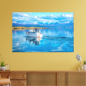 Adventure in Beagle Channel, Ushaia，アルゼンチン キャンバスプリント (インサイチュ (リビング))