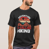Adventure is Calling Hiking Tシャツ (正面)