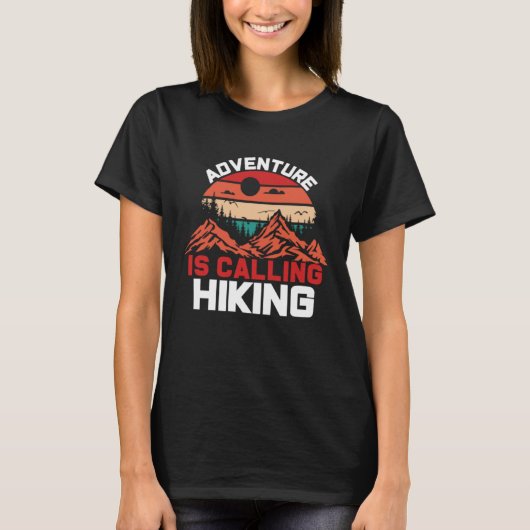 Adventure is Calling Hiking Tシャツ (正面)