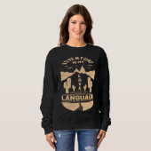 Adventure is My Love Language  Camp Graphic Plus S スウェットシャツ (正面フル)