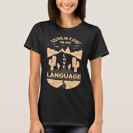 Adventure is My Love Language  Camp Graphic Plus S Tシャツ (正面)