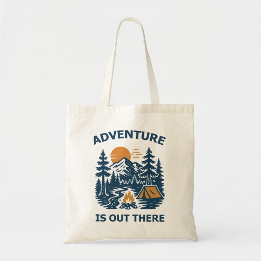 Adventure is out there トートバッグ (正面)