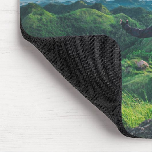 Adventure Landscape Mountain Mouse Pad マウスパッド (コーナー)