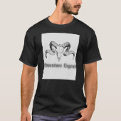 Adventure Legend – Ram Skull Gothic Emblem Tシャツ (正面)
