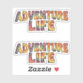 Adventure Life | Tie Dye Explore More Hiker 2pc シール (シート)