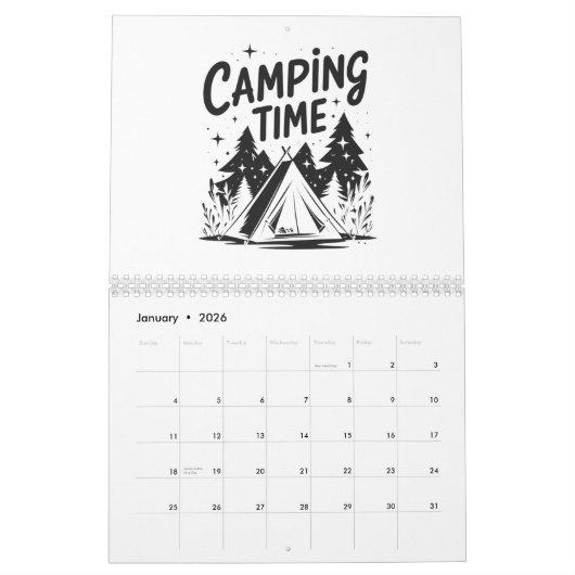 Adventure Lifestyle Calendar カレンダー (1月 2026)