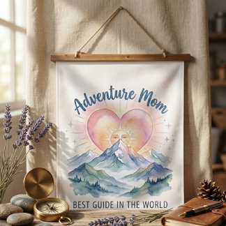 Adventure Mom Mountain Wall Tapestry 吊り下げ型タペストリー