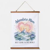 Adventure Mom Mountain Wall Tapestry 吊り下げ型タペストリー (正面)