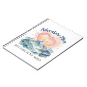 Adventure Mom Watercolor Mountain Journal ノートブック (左側)