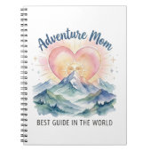 Adventure Mom Watercolor Mountain Journal ノートブック (正面)