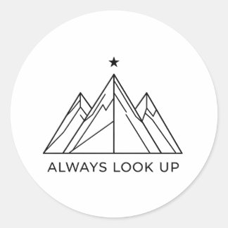Adventure Mountain Always Look Up ステッカー