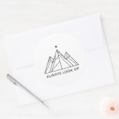 Adventure Mountain Always Look Up ステッカー (封筒)