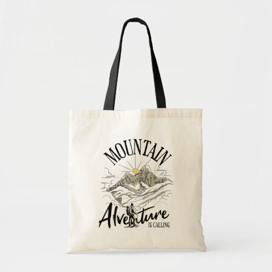 Adventure Mountain Explorer – Vintage Hiking トートバッグ (正面)