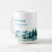 Adventure Mountain Graduate Gift  コーヒーマグカップ (正面左)