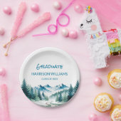 Adventure Mountain Graduation Party Decor ペーパープレート (パーティー)