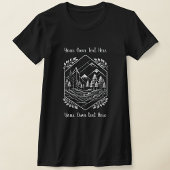 Adventure Mountain Hexagon Nature Your Text Tシャツ