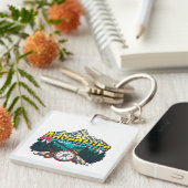 Adventure Mountain – Outdoor Hiking Nature Design  キーホルダー (正面右)