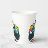 Adventure Mountain – Outdoor Hiking Nature Design  紙コップ (右)