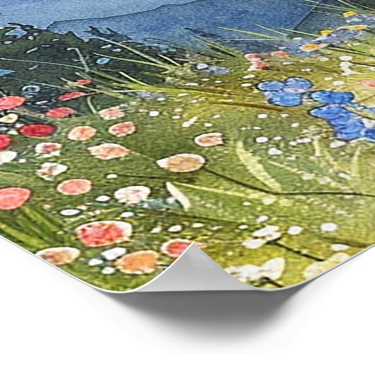 Adventure Mountain Retirement Party Welcome Sign ポスター (角)