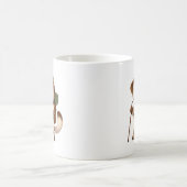 Adventure Okojo Mug – Cute Hiking Stoat Illustrati コーヒーマグカップ (中央)